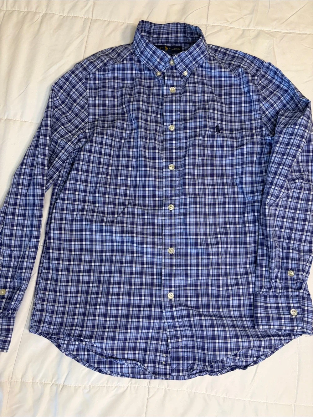 Kids LOT of 5 Ralph Lauren Button-Down Shirts Size 14/16 (L)